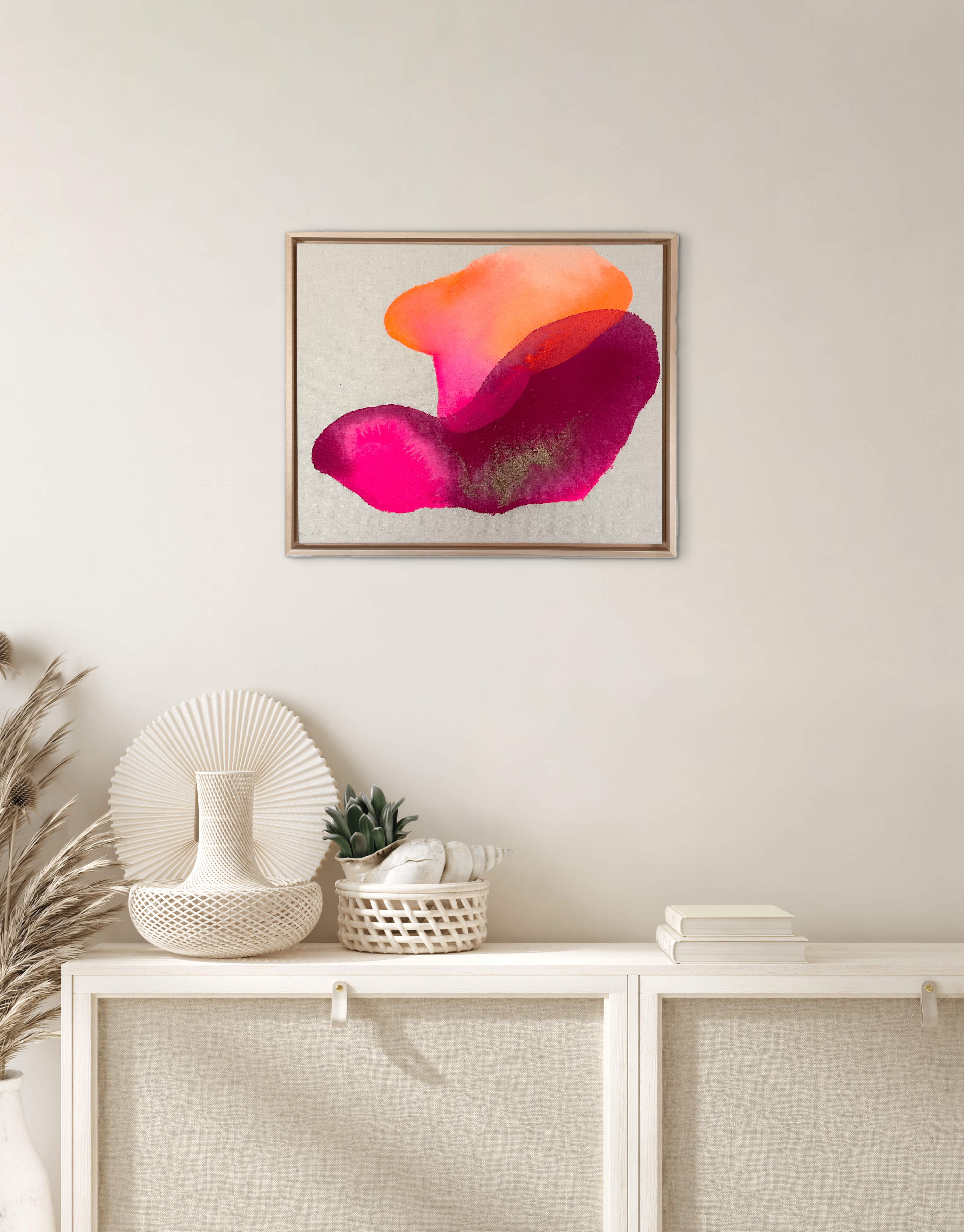 Lichtung, 2025, Acrylic on raw cotton canvas, view 6